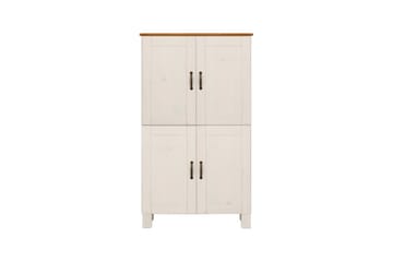 Badrumsskåp Alby 75x30x130 cm, Vit/Honung - 75x30x130 cm, Vit/Honung - Förvaring - Badrumsförvaring - Väggskåp & högskåp