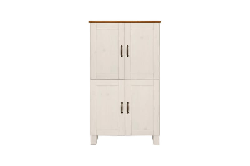 Badrumsskåp Alby 75x30x130 cm, Vit/Honung - 75x30x130 cm, Vit/Honung - Förvaring - Badrumsförvaring - Väggskåp & högskåp