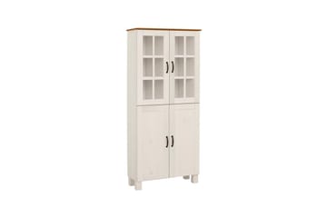 Badrumsskåp Alby 75x30x170 cm, Vit/Honung - 75x30x170 cm, Vit/Honung - Förvaring - Badrumsförvaring - V�äggskåp & högskåp