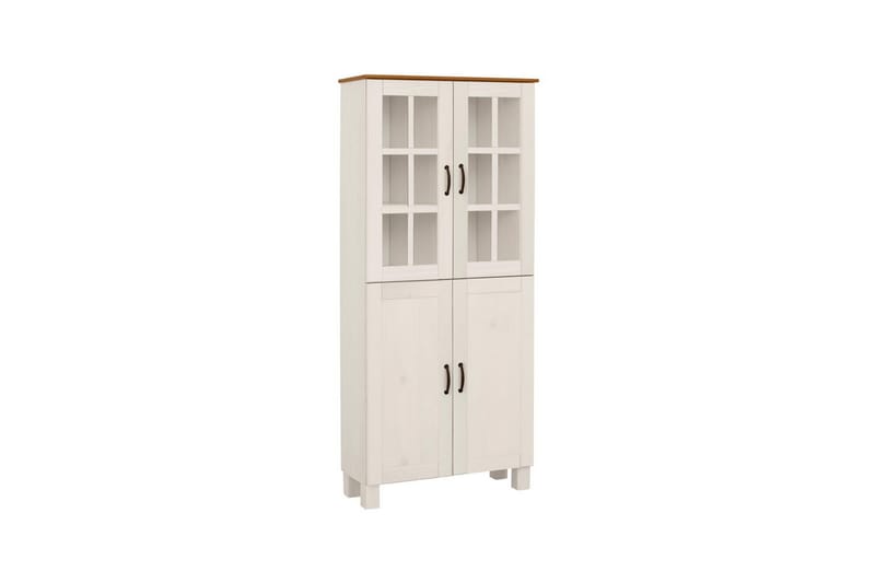Badrumsskåp Alby 75x30x170 cm, Vit/Honung - 75x30x170 cm, Vit/Honung - Förvaring - Badrumsförvaring - Väggskåp & högskåp
