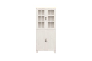 Badrumsskåp Alby 75x30x170 cm, Vit/Honung - 75x30x170 cm, Vit/Honung - Förvaring - Badrumsförvaring - Väggskåp & högskåp