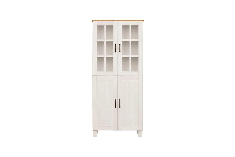 Badrumsskåp Alby 75x30x170 cm, Vit/Honung - 75x30x170 cm, Vit/Honung - Förvaring - Badrumsförvaring - Väggskåp & högskåp