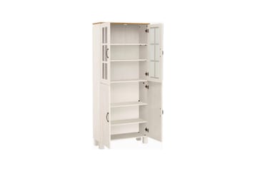 Badrumsskåp Alby 75x30x170 cm, Vit/Honung - 75x30x170 cm, Vit/Honung - Förvaring - Badrumsförvaring - Väggskåp & högskåp