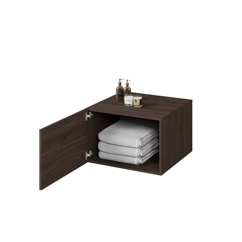 Badrumsskåp Aza Vägg 1 Dörr - Valnöt Villa - Förvaring - Badrumsförvaring - Väggskåp & högskåp