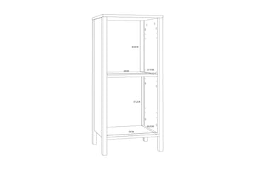 Badrumsskåp Samkov 40x35 cm - Vit - Förvaring - Badrumsförvaring - Badrumsskåp