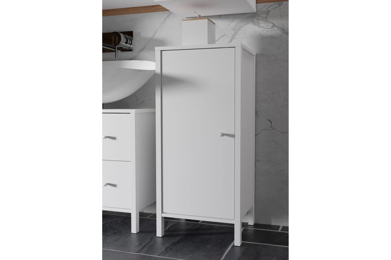 Badrumsskåp Samkov 40x35 cm - Vit - Förvaring - Badrumsförvaring - Badrumsskåp