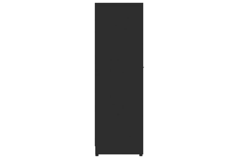 Badrumsskåp svart 30x30x95 cm spånskiva - Svart - Badrumsskåp