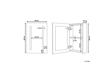Badrumsskåp med spegel Cameron - Förvaring - Badrumsförvaring - Spegelskåp