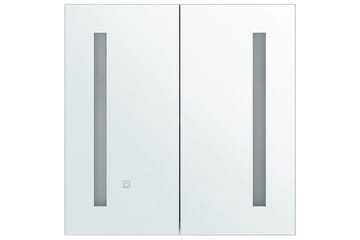 Badrumsskåp med spegel Chabunco Vit, Silver - Vit, Silver - Förvaring - Badrumsförvaring - Spegelskåp