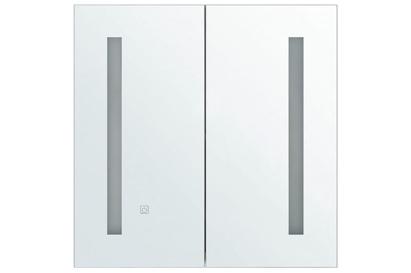 Badrumsskåp med spegel Chabunco Vit, Silver - Vit, Silver - Förvaring - Badrumsförvaring - Spegelskåp