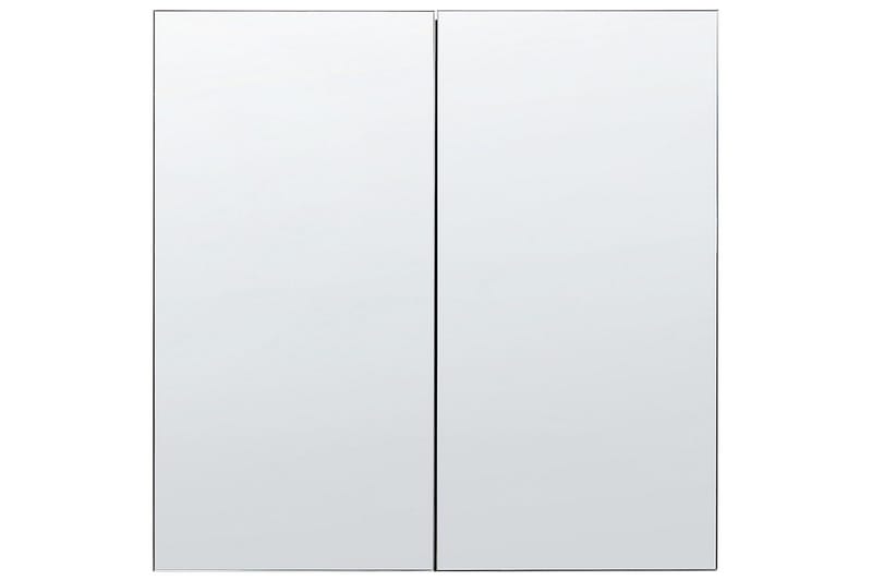 Badrumsskåp med spegel Navarra Svart, Silver, 60x14x60 cm - Svart, Silver, 60x14x60 cm - Förvaring - Badrumsförvaring - Spegelskåp