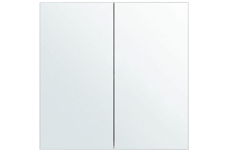 Badrumsskåp med spegel Navarra Vit, Silver, 60x14x60 cm - Vit, Silver, 60x14x60 cm - Förvaring - Badrumsförvaring - Spegelskåp
