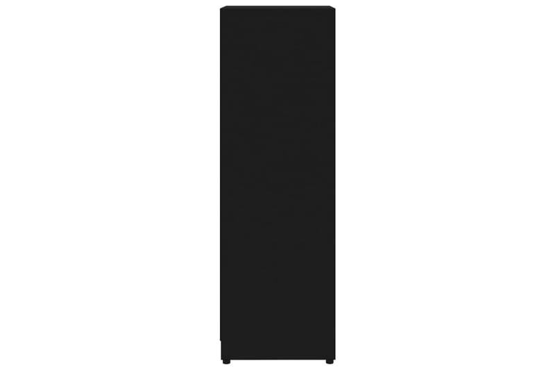 Badrumsskåp svart 30x30x95 cm spånskiva - Svart - Badrumsförvaring