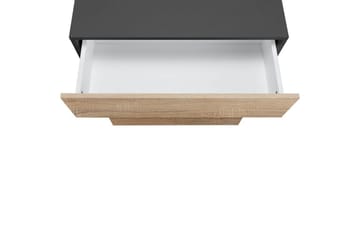 Badrumsskåp Wisla 76x35x98 cm, Antracit/Ek - 76x35x98 cm, Antracit/Ek - Förvaring - Badrumsförvaring - Väggskåp & högskåp