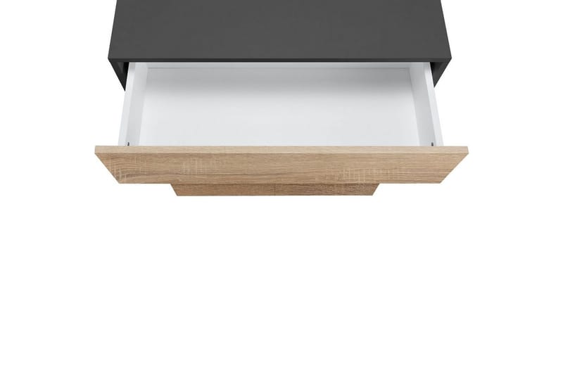 Badrumsskåp Wisla 76x35x98 cm, Antracit/Ek - 76x35x98 cm, Antracit/Ek - Förvaring - Badrumsförvaring - Väggskåp & högskåp