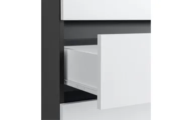 Badrumsskåp Wisla 76x35x98 cm, Antracit/Vit - 76x35x98 cm, Antracit/Vit - Förvaring - Badrumsförvaring - Väggskåp & högskåp