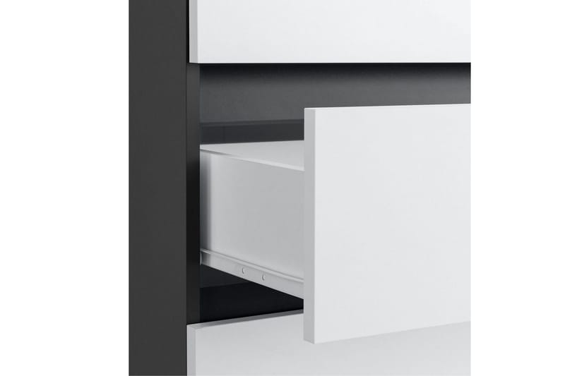 Badrumsskåp Wisla 76x35x98 cm, Antracit/Vit - 76x35x98 cm, Antracit/Vit - Förvaring - Badrumsförvaring - Väggskåp & högskåp