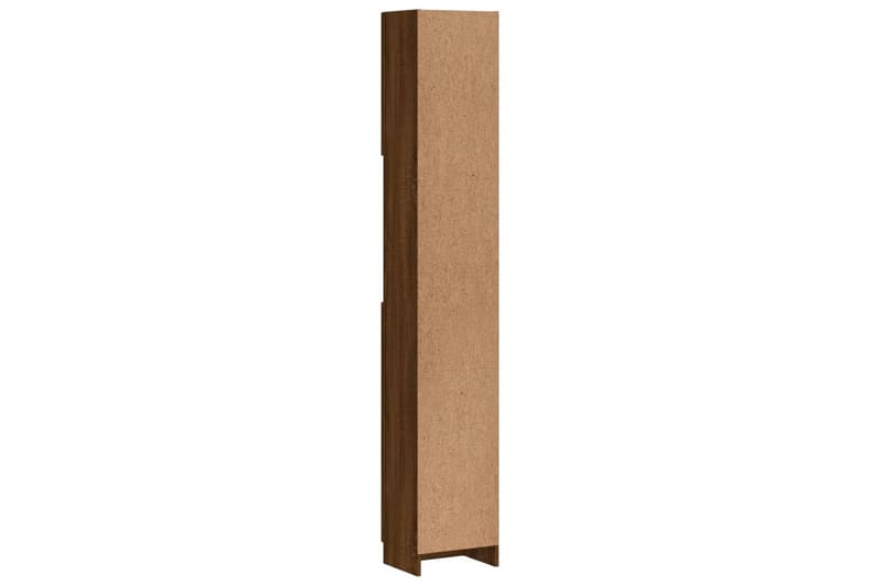 beBasic Badrumsskåp brun ek 32x25,5x190 cm konstruerat trä - Brown - Väggskåp & högskåp - Badrumsskåp