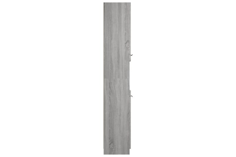 beBasic Badrumsskåp grå sonoma 32x34x188,5 cm konstruerat trä - Grey - Väggskåp & högskåp - Badrumsskåp