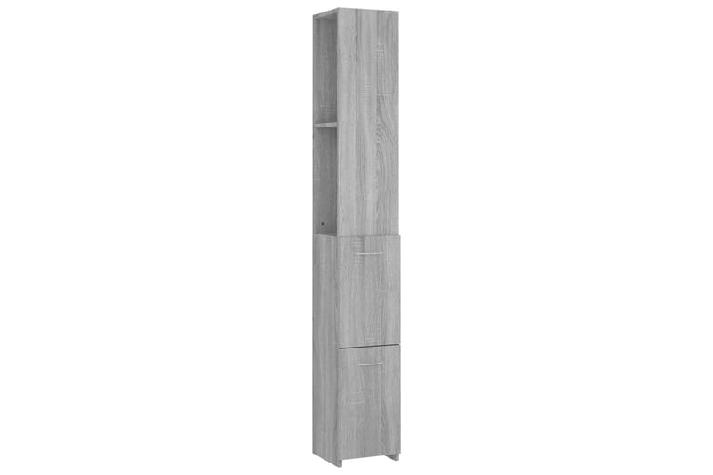 beBasic Badrumsskåp grå sonoma-ek 25x25x170 cm konstruerat trä - Grey - Väggskåp & högskåp - Badrumsskåp