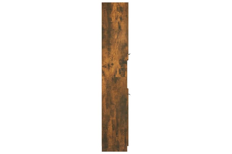 beBasic Badrumsskåp rökfärgad ek 32x34x188,5 cm konstruerat trä - Brown - Väggskåp & högskåp - Badrumsskåp