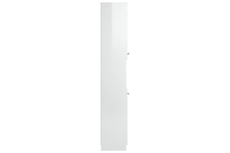 beBasic Badrumsskåp vit högglans 32x34x188,5 cm konstruerat trä - White - Väggskåp & högskåp - Badrumsskåp
