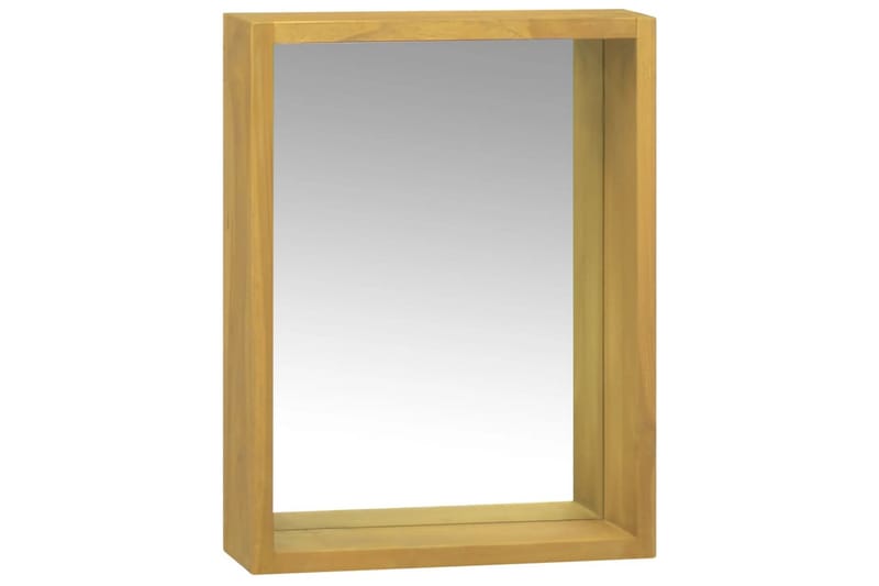 beBasic Spegelskåp 30x10x40 cm massiv teak - Brown - Spegelskåp