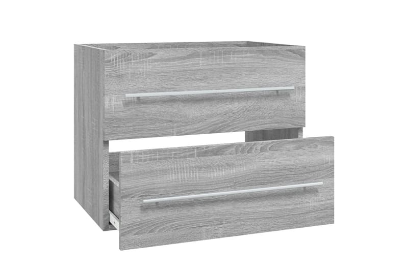 beBasic Tvättställsskåp grå sonoma 60x38,5x48 cm konstruerat trä - Grey - Badrumsskåp
