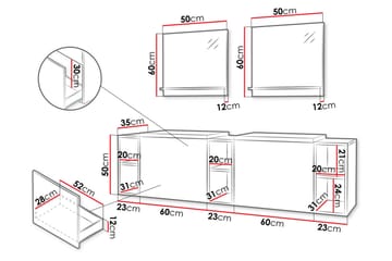 Bubup Möbelset för Badrum - Förvaring - Badrumsförvaring - Kompletta möbelpaket badrum