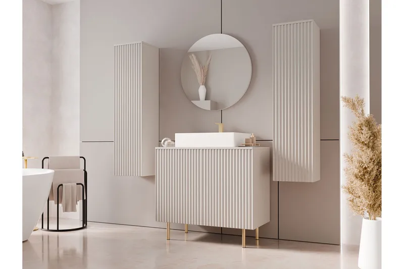 Casa Komplett möbelpaket - Beige - Förvaring - Badrumsförvaring - Kompletta möbelpaket badrum