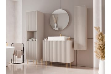 Casa Komplett möbelpaket - Beige - Förvaring - Badrumsförvaring - Kompletta möbelpaket badrum