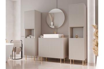 Casa Komplett möbelpaket - Beige - Förvaring - Badrumsförvaring - Kompletta möbelpaket badrum