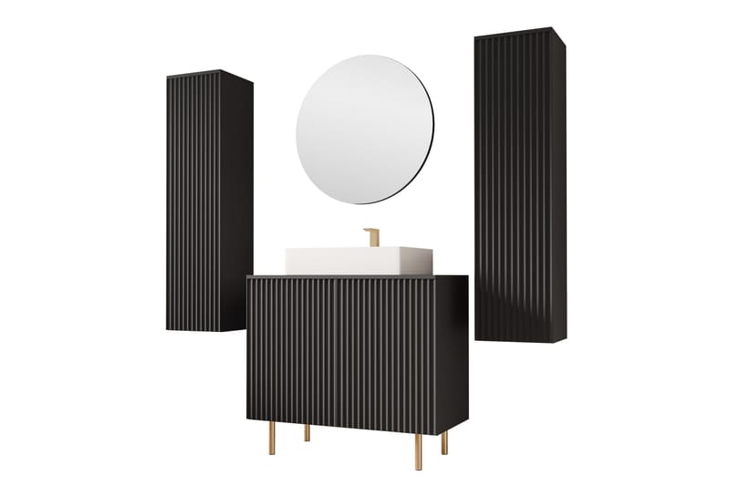 Casa Komplett möbelpaket, Svart