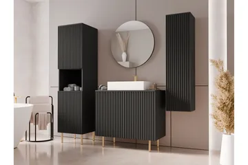 Casa Komplett möbelpaket - Svart - Förvaring - Badrumsförvaring - Kompletta möbelpaket badrum