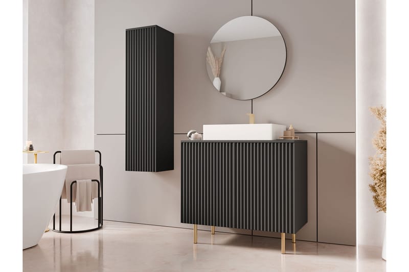 Casa Komplett möbelpaket - Svart - Förvaring - Badrumsförvaring - Kompletta möbelpaket badrum