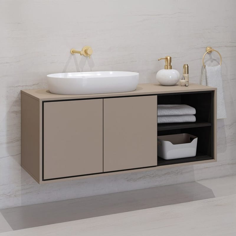 Diskbänkskåp Irvine 2 Dörrar - Kongo, 120 cm - Förvaring - Badrumsförvaring - Väggskåp & högskåp