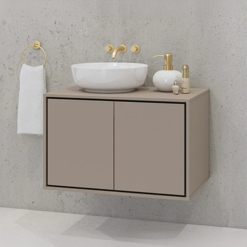 Diskbänkskåp Irvine 2 Dörrar - Kongo, 78 cm - Förvaring - Badrumsförvaring - Väggskåp & högskåp