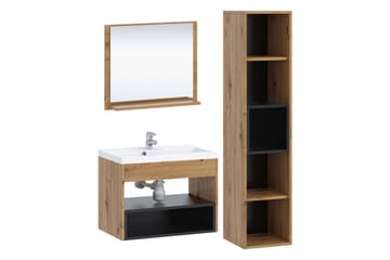 Ekomi Möbelset för Badrum 133 cm - Förvaring - Badrumsförvaring - Kompletta möbelpaket badrum