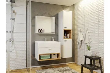 Ekomi Möbelset för Badrum 133 cm - Förvaring - Badrumsförvaring - Kompletta möbelpaket badrum