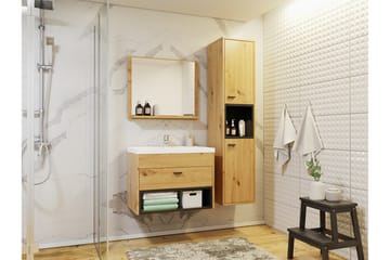 Ekomi Möbelset för Badrum 133 cm - Förvaring - Badrumsförvaring - Kompletta möbelpaket badrum