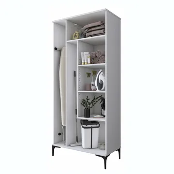 Fenvik Badrumsskåp 90x198,6x45 cm - Vit - Förvaring - Badrumsförvaring - Väggskåp & högskåp