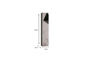 Högskåp Badrum Vittoria 25x138 cm - Vit - Förvaring - Badrumsförvaring - Väggskåp & högskåp