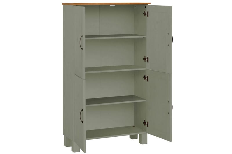 Högskåp till badrum Loft24 Alby Högskåp till Badrum 130x75x30 cm Grön - Förvaring - Badrumsförvaring - Väggskåp & högskåp