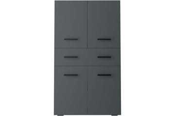 Högskåp till badrum Loft24 Malika Högskåp till Badrum 130x76x35 cm Grå - Förvaring - Badrumsförvaring - Väggskåp & högskåp