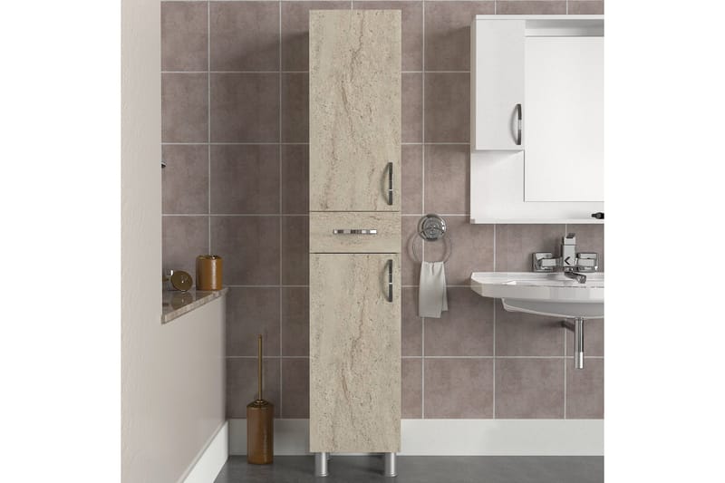 Högskåp till badrum Namo Högskåp Badrum Beige - Förvaring - Badrumsförvaring - Väggskåp & högskåp