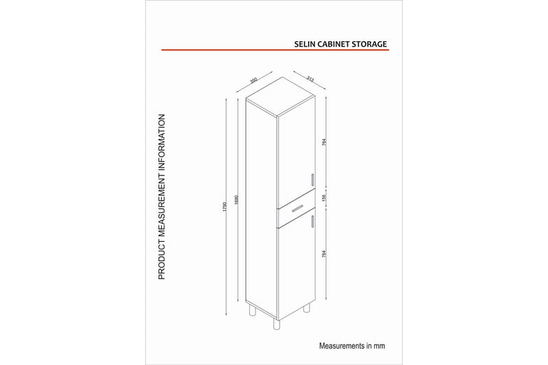 Högskåp till badrum Namo Högskåp Badrum Beige - Förvaring - Badrumsförvaring - Väggskåp & högskåp