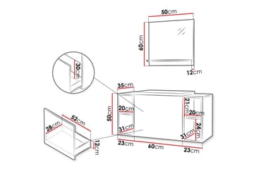 Badrumsmöbelset Kintore - Svart - Förvaring - Badrumsförvaring - Kompletta möbelpaket badrum