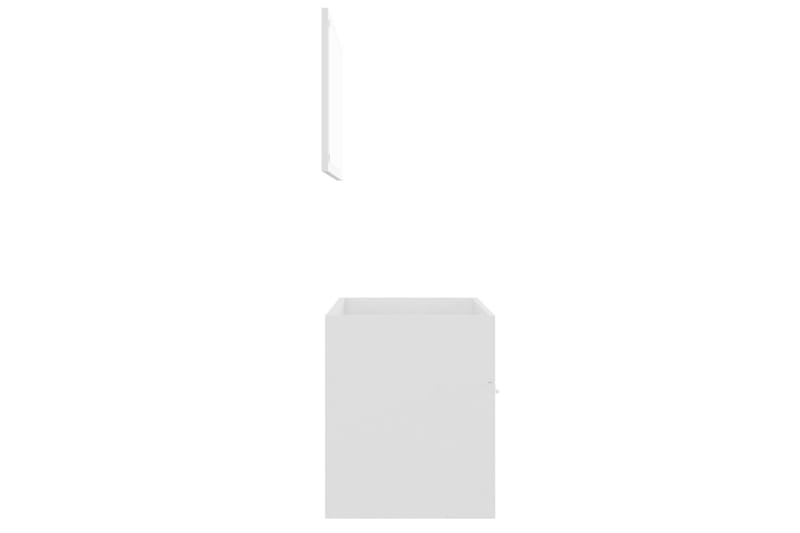 Badrumsmöbler 2 delar set vit spånskiva - Vit - Kompletta möbelpaket badrum