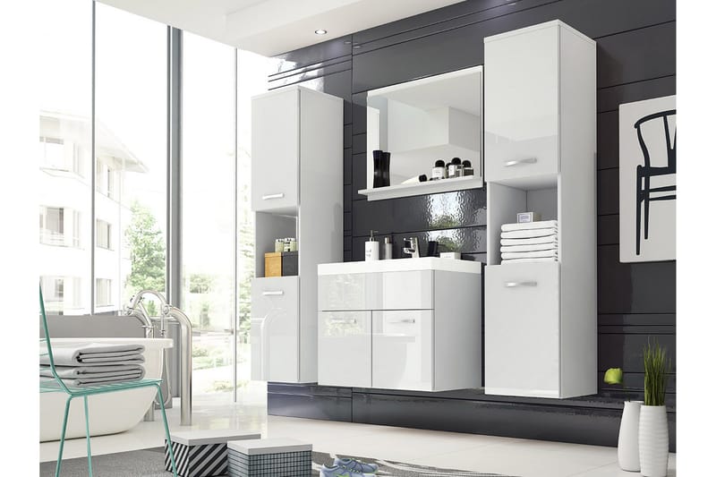 Badrumsmöbler Delorimier XL 35 cm, Vit