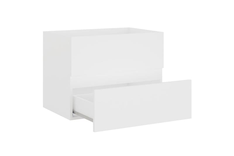 Badrumsmöbler set 2 delar vit spånskiva - Vit - Kompletta möbelpaket badrum
